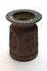 Vintage ROBERT MAXWELL Studio Pottery Fused Glass Vase Cressey Eames era 70s