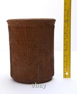 Vintage ROBERT MAXWELL Studio Pottery VASE #101 Earthgender Cressey AP era 70s