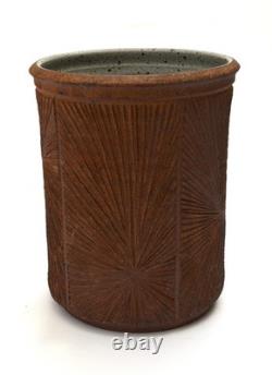 Vintage ROBERT MAXWELL Studio Pottery VASE #101 Earthgender Cressey AP era 70s
