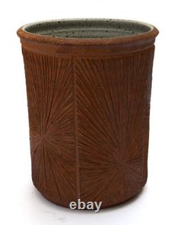 Vintage ROBERT MAXWELL Studio Pottery VASE #101 Earthgender Cressey AP era 70s