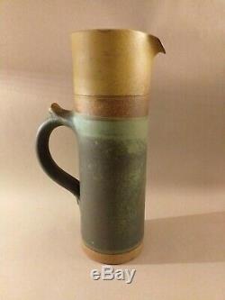 Vintage ROBIN WELCH Studio Pottery Stoneware Tall jug 34.8cm
