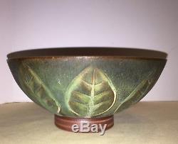 Vintage RUPERT DEESE California Studio Art Pottery Bowl Mid Century Modern
