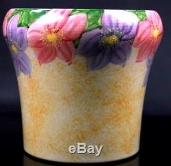 Vintage Radford Hand Painted Studio Art Pottery Vase Flowers