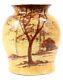 Vintage Radford Studio Art Pottery Vase Circa 1930 Woodland Scene