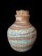 Vintage Raku Crackle Signed Hanson Boho Original Studio Pottery Stoneware