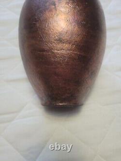 Vintage Raku Pottery Vase 7