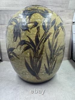 Vintage Raku Studio Art Pottery Vase 9 Signed Marc Ward