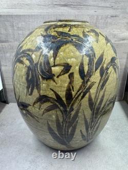 Vintage Raku Studio Art Pottery Vase 9 Signed Marc Ward