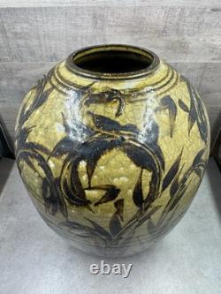 Vintage Raku Studio Art Pottery Vase 9 Signed Marc Ward