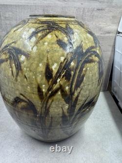 Vintage Raku Studio Art Pottery Vase 9 Signed Marc Ward
