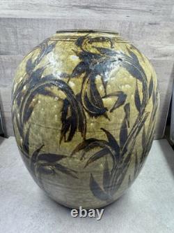 Vintage Raku Studio Art Pottery Vase 9 Signed Marc Ward
