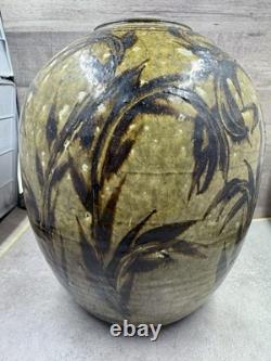 Vintage Raku Studio Art Pottery Vase 9 Signed Marc Ward