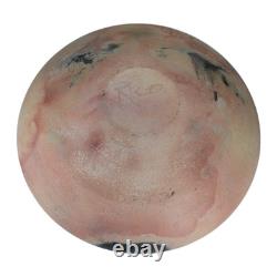 Vintage Raku Studio Pottery Vase Signed RICO on Base Large