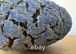 Vintage Randy O'Brien studio pottery vase purple grey texture sculptural AZ art