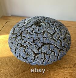 Vintage Randy O'Brien studio pottery vase purple grey texture sculptural AZ art