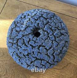 Vintage Randy O'Brien studio pottery vase purple grey texture sculptural AZ art