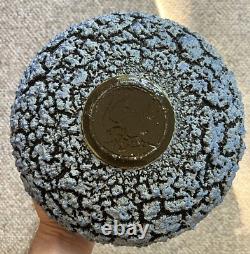 Vintage Randy O'Brien studio pottery vase purple grey texture sculptural AZ art