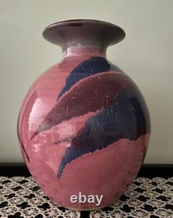 Vintage & Rare Handmade Art Studio Pottery Vase Signed by Cathy Gerson