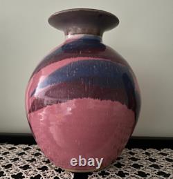 Vintage & Rare Handmade Art Studio Pottery Vase Signed by Cathy Gerson