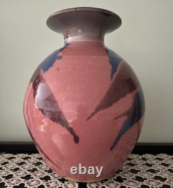 Vintage & Rare Handmade Art Studio Pottery Vase Signed by Cathy Gerson