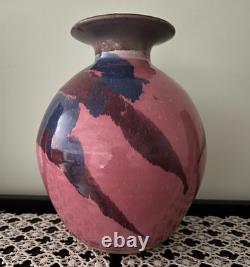 Vintage & Rare Handmade Art Studio Pottery Vase Signed by Cathy Gerson