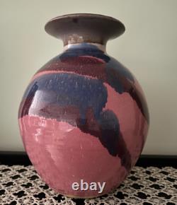 Vintage & Rare Handmade Art Studio Pottery Vase Signed by Cathy Gerson