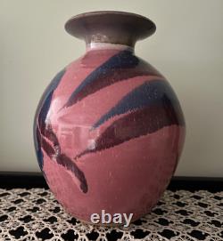 Vintage & Rare Handmade Art Studio Pottery Vase Signed by Cathy Gerson