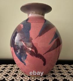 Vintage & Rare Handmade Art Studio Pottery Vase Signed by Cathy Gerson