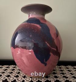Vintage & Rare Handmade Art Studio Pottery Vase Signed by Cathy Gerson