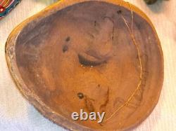 Vintage Rare Mask Drip Glaze 10 Inches Long Studio Art Pottery 1930s-40s