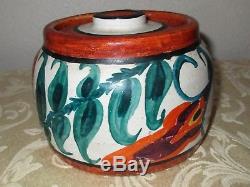 Vintage Rare Signed Helen V. Carey Studio Hand Painted Bauer Pottery 6x4