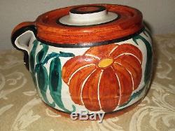Vintage Rare Signed Helen V. Carey Studio Hand Painted Bauer Pottery 6x4