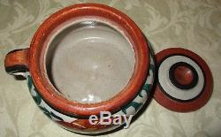 Vintage Rare Signed Helen V. Carey Studio Hand Painted Bauer Pottery 6x4