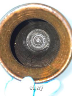 Vintage Rare Tracy Dotson NC Studio Pottery Ombre Fish Scale Vase 8 x 7