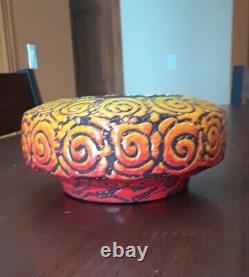 Vintage Raymor Alviro Bagni Italy Studio Art Pottery Mid Century Ashtray Bowl