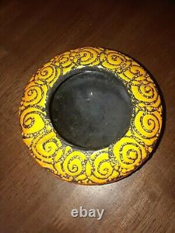 Vintage Raymor Alviro Bagni Italy Studio Art Pottery Mid Century Ashtray Bowl