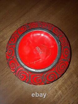 Vintage Raymor Alviro Bagni Italy Studio Art Pottery Mid Century Ashtray Bowl