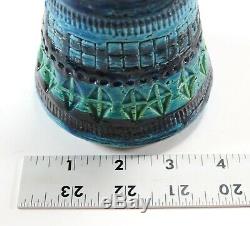 Vintage Raymor Teal Blue Tall Remini Aldo Londi Bitossi Studio Pottery Lighter