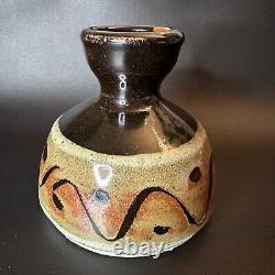 Vintage Reg Preston Stoneware Australian Made Pottery Vase Studio Ware