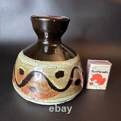 Vintage Reg Preston Stoneware Australian Made Pottery Vase Studio Ware