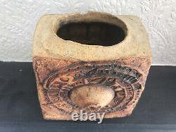 Vintage Retro Bernard Rooke Ceramic Pottery Vase Brutalist Sculpture Stoneware