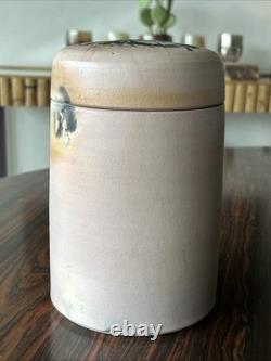 Vintage Richard Mahaffey Studio Pottery Clay Vessel Lidded