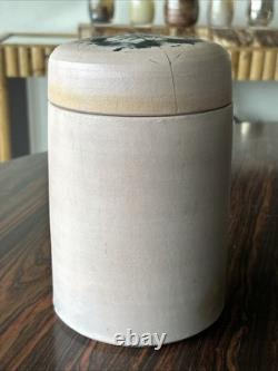 Vintage Richard Mahaffey Studio Pottery Clay Vessel Lidded
