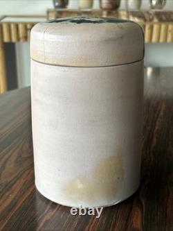 Vintage Richard Mahaffey Studio Pottery Clay Vessel Lidded