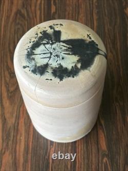 Vintage Richard Mahaffey Studio Pottery Clay Vessel Lidded