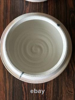Vintage Richard Mahaffey Studio Pottery Clay Vessel Lidded