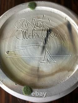 Vintage Richard Mahaffey Studio Pottery Clay Vessel Lidded