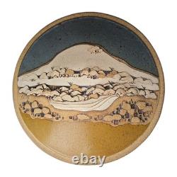 Vintage Rick Schlag 15 Southwestern Studio Pottery Wall Art Plaque Landscape