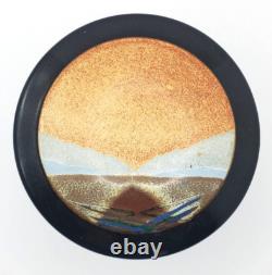 Vintage Rob Wiedmaier Studio Pottery Jar Missouri Artist Lidded Jar Canister