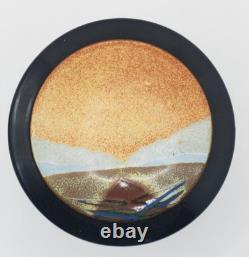 Vintage Rob Wiedmaier Studio Pottery Jar Missouri Artist Lidded Jar Canister